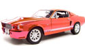 [ 1967 Mustang Shelby GT-500E Eleanor Hyperchrome Red Chase Car (Shelby Collectibles) 1/18 ]