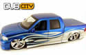 2003 Ford F-150 Supercrew Pickup - Blue w/ Chopper "SP-6" (DUB City) 1/18