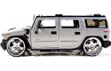 2003 Hummer H2 - Silver w/ Divinci "Havoc" Wheels (DUB City) 1/24