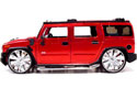 2003 Hummer H2 - Red w/ Spintek EVO-H Wheels (DUB City) 1/18