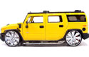 2003 Hummer H2 - Yellow w/ Spintek EVO-H Wheels (DUB City) 1/18
