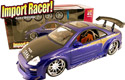 2003 Mitsubishi Eclipse w/ GRacing "SEKI" Wheels - Candy Purple (Import Racer) 1/18