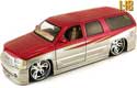 2003 GMC Yukon Denali w/ Lionhart Valiant Spinners - Red/Silver (DUB City) 1/18