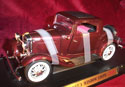 1932 Ford 3 Window Coupe - Burgundy (YatMing) 1/18