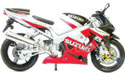 Suzuki GSX-R750 - Silver w/ Red (New Ray) 1/12