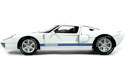 2004 Ford GT - White w/ Navy (Hot Wheels) 1/18