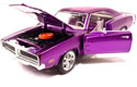 1969 Dodge Charger - Plum Crazy - Team Baurtwell - Whips (Hot Wheels) 1/18