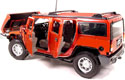 2003 Hummer H2 SUV - Metallic Orange (Maisto) 1/18