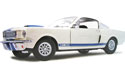 1966 Ford Mustang Shelby GT-350 - White w/ Blue Stripes (Lane Exact Detail) 1/18