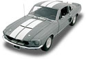 1967 Shelby Mustang GT-350 - Gray Metallic w/ White Stripes (Lane Exact Detail) 1/18