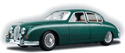 1959 Jaguar Mark II - European Green (Maisto) 1/18