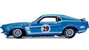1969 Trans-Am Boss Mustang 302 #29 (Welly) 1/18