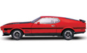 1971 Ford Mustang Mach 1 351 Fastback - Bright Red (AUTOart) 1/18