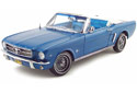 1964 1/2 Ford Mustang Convertible - Metallic Blue (Ertl Precision 100) 1/18