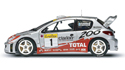 2001 Peugeot 206 WRC #1 - Marcus Gronholm (AUTOart) 1/18