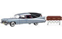 1959 Cadillac Crown Royale Landau Hearse - Silver (Precision Miniatures) 1/18