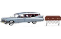 1959 Cadillac Crown Royale Limousine Hearse - Silver (Precision Miniatures) 1/18