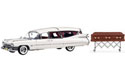 1959 Cadillac Crown Royale Limousine Hearse - White (Precision Miniatures) 1/18