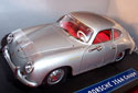 1956 Porsche 356A Carrera Coupe - Silver (SunStar) 1/18