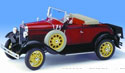 1931 Ford Model A Roadster - Rubelite Red (Motor City Classics) 1/18