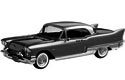 1957 Cadillac Brougham - Ebony Black (Sun Star) 1/18