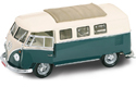 1962 Volkswagen Samba Microbus - Dark Green (YatMing) 1/18