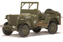 Willys World War II Army Green Jeep (Gate) 1/18