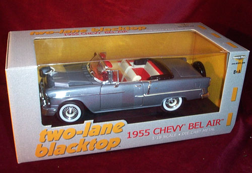 1955 Chevy Bel Air Convertible from "Two Lane Blacktop" (Ertl) 1/18