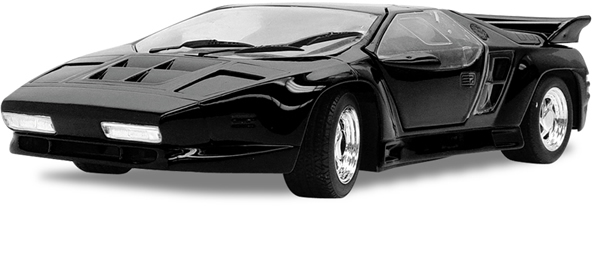 1991 Vector W8 Twinturbo - Black (Ricko Ricko) 1/18