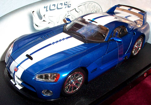 2003 Dodge Viper GTS-R - Blue (Hot Wheels) 1/18 diecast car scale model