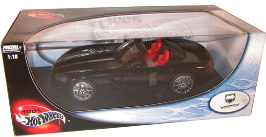 2003 Dodge Viper SRT-10 Roadster - Black (Hot Wheels) 1/18