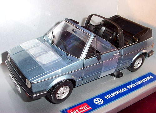 Volkswagen Open Convertible - Blue (SunStar) 1/18