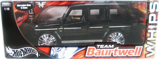 Mercedes G500 G-Wagon 'Whips' - Black (Hot Wheels) 1/18