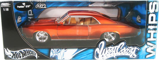 1966 Pontiac GTO 'Whips' - Sunburst Orange (Hot Wheels) 1/18