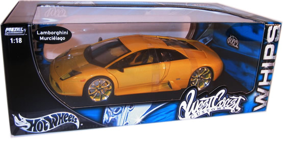 Lamborghini Murcielago 'Whips' West Coast Customs - Yellow (Hot Wheels) 1/18