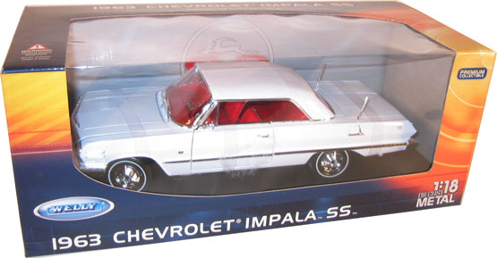 1963 Chevy Impala Coupe - White (Welly) 1/18