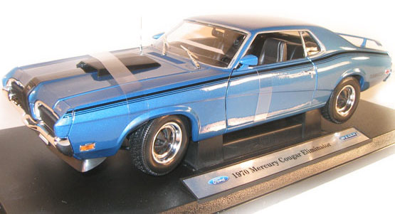 1970 Mercury Cougar Eliminator 428 - Blue (Welly) 1/18