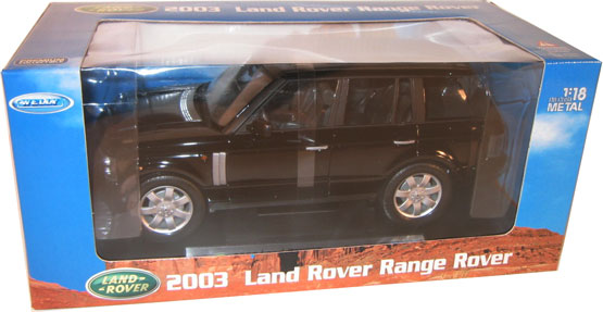2003 Land Rover Range Rover - Black (Welly) 1/18