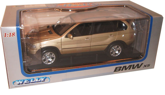 BMW X5 4.4i - Gold (Welly) 1/18