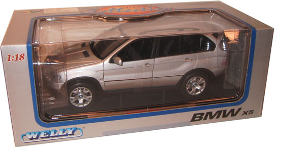 BMW X5 4.4i - Silver (Welly) 1/18