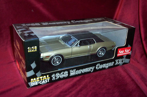 1968 Mercury Cougar XR7 - Pewter Beige Gold (SunStar) 1/18