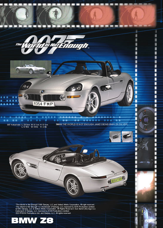1999 BMW Z8 James Bond 007 "The World Is Not Enough" (AUTOart) 1/18