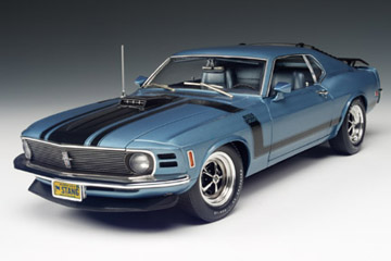 1970 Ford Boss 302 Mustang - Medium Blue Metallic (Highway 61) 1 