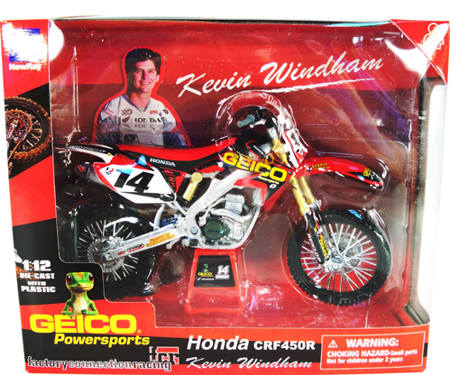 windham geico newray crf450r honda kevin diecast